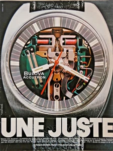 PRESSEWERBUNG 1970 UHR BULOVA ACCUTRON EINE GERECHTE - Bild 1 von 1