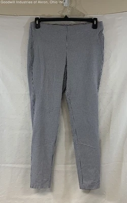 MICHAEL Michael Kors Mujer Azul Marino Cuadros Guinga Elastizados Leggings Pantalones Talla XL Foto 1 de 3