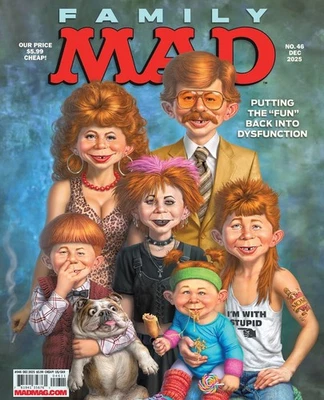 MAD Magazine Family #46 December 2025 Putting Fun in Dysfunctional + free print - Image 1 of 4