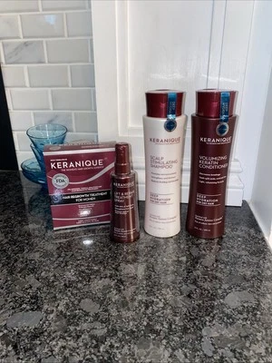 Keranique Kit de Tratamiento de Regeneración del Cabello 4 Piezas - Suministro para 90 Días Foto 1 de 4