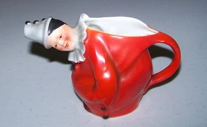 Antikes Royal Bayreuth roter Clown Harlekin Milchkännchen blaue Markierung - Bild 1 von 10