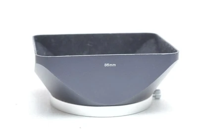 Konica Slip-On Rectangular Metal Lens Hood, for 55mm Filter Thread, 35mm Lens - Image 1 of 3