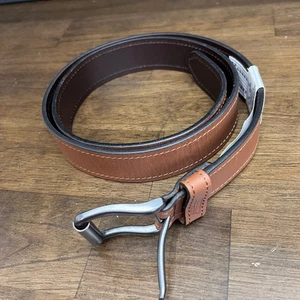 Dickies Mens Genuine Leather Brown Belt Size 42 Workwear NEW - Picture 1 of 8