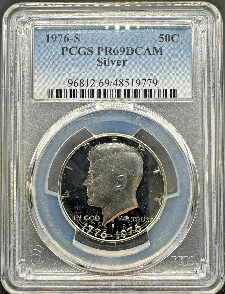 PCGS Certified PR 69 Graded 1976 Kennedy US Half Dollars (1964-Now