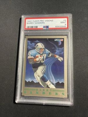 Fleer Pro-Visions #2 1991 Barry Sanders Lions Hof PSA 9 Foto 1 de 2