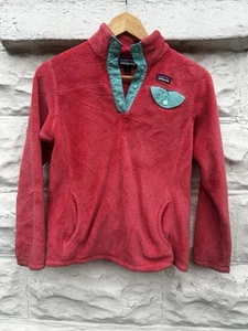Patagonia Jacket Girls Large Pink Chinchilla Athletic Outdoor  - Picture 1 of 5