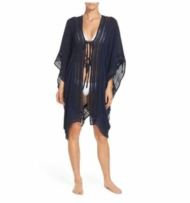 Muche Et Muchette Navy Blue Embroidered Serendipity Swim Cover Up SZ SP NWT VM10 - Image 1 of 3