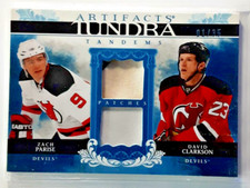 2009-10 Artifacts Tundra Tandems Dual Patch Zach Parise & David Clarkson 1/35