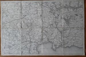 Ordnance Survey 1" Engraved Revised New Series Map 347, Bodmin & Fowey.  1896