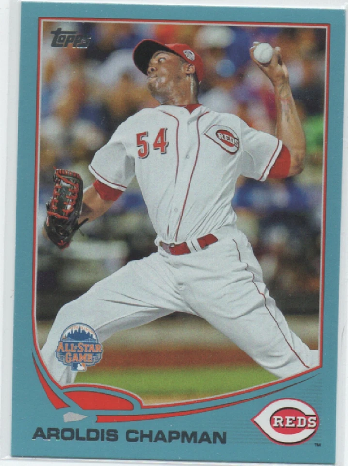 2013 Topps Update WALMART BLUE #US286 Aroldis Chapman CINCINNATI REDS AS 10 - Image 1 of 1