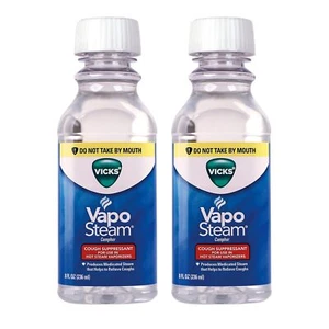 Vicks VapoSteam Clear Medication 2 Pack for Warm Mist Vaporizers 80 Characters - Picture 1 of 9