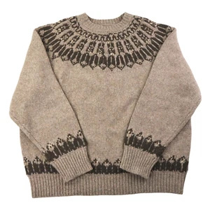 AE77 Fair Isle Sweater Men XL Premium Wool New American Eagle Nordic Fisherman - Picture 1 of 19