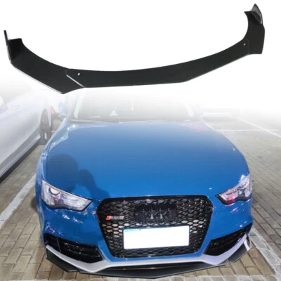 For Audi A5 S5 RS5 2013-2017 Front Bumper Lip Splitter Spoiler Carbon Fiber Look - Изображение 1 из 4