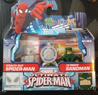 NUEVO Minimates Stealth Suit Spider-Man Ultimate Sandman Toysrus Exclusivo Marvel Foto 1 de 2