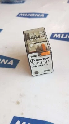 FINDER 55 34 relay relais 5A 250V 230V AC new old stock