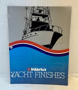 1983 Interluxe Yacht Finishes Color Brochure Catalog 6 Pages Boat Marine - Picture 1 of 6