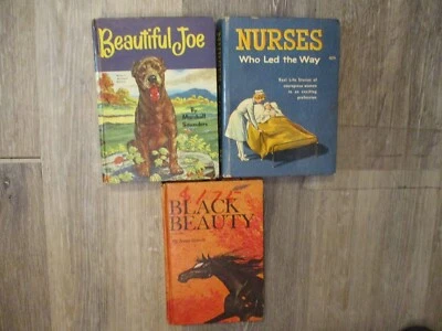 BEAUTIFUL JOE/NURSES WHO LED THE WAY/BLACK BEAUTY Whitman Classic Hardback Books - Imagem 1 de 4