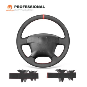 MEWANT Black Suede Car Steering Wheel Cover for Honda Civic 2000-2003 - Imagen 1 de 11