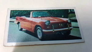 1965 TRIUMPH HERALD CONVERTIBLE  Orig Lyons Maid Trade Card UK - Picture 1 of 2
