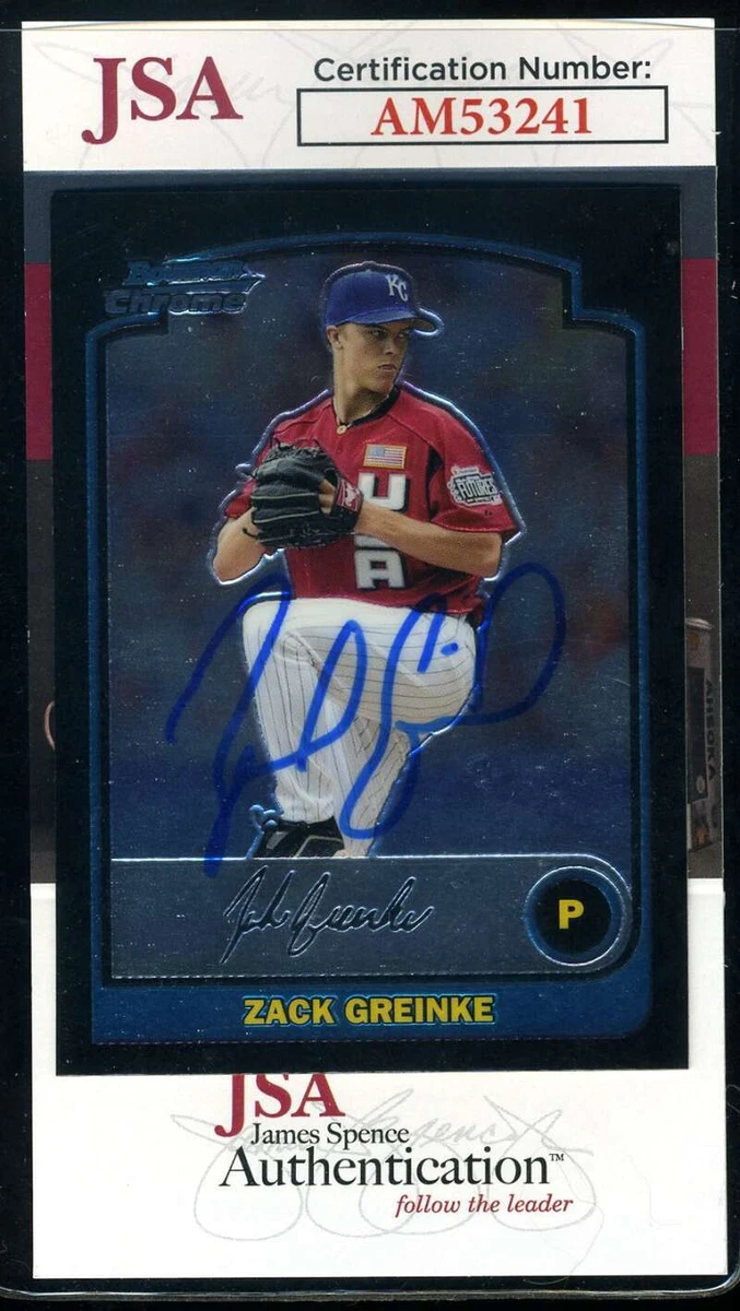 世界に１枚 TOPPS BOWMAN ART CARD 1円スタート】ZACK GREINKE 2003 TOPPS BOWMAN CERTFIED AUTOGRAPH