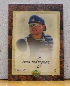 COOL UPPER DECK MLB ARTIFACTS BASEBALL CARD DETROIT TIGERS IVAN RODRIGUEZ - Picture 1 of 2