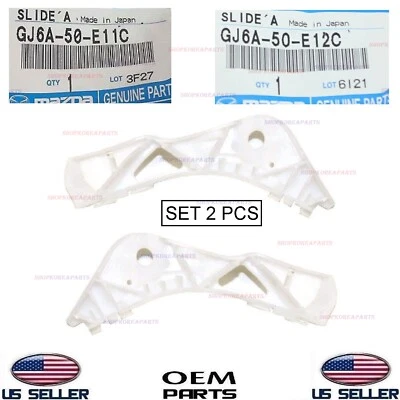 Suporte dianteiro de para-choque genuíno montagem DIREITA+ESQUERDA 2 peças OEM Mazda 6 2003-2008 - Imagem 1 de 2