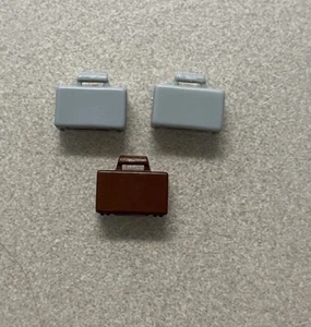 Lego Minifigure Briefcase gray and brown - Picture 1 of 2