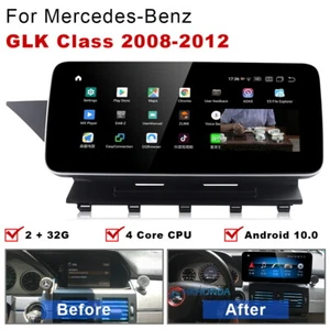 Radio navegación GPS coche 10.25 Android 13.0 para Mercedes Benz clase GLK X204 2008-2012 - Imagen 1 de 11