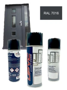 UPVC PVC PVCU SPRAYFARBE AEROSOL RAL 7016 ANTHRAZITGRAU SATINOBERFLÄCHE - Bild 1 von 4