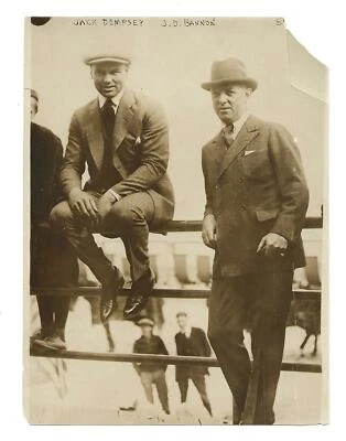 1921 Vintage Type 1 Jack DEMPSEY the Manassa Mauler Original Sepia Boxing Photo - Image 1 of 2