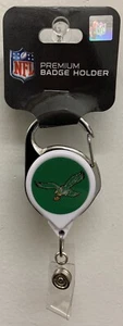 PHILADELPHIA EAGLES RETRO PREMIUM METAL RETRACTABLE ID BADGE HOLDER KEY CHAIN 🦅 - Picture 1 of 1