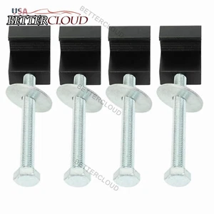 Set of 4 Truck Tool Box Mounting Kit Aluminum Truck Tool Box Tie Downs J Hook - Foto 1 di 7