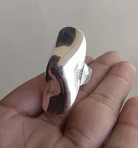 Solid 925 Sterling Silver Big Vintage Ring Handmade Women Ring All Size SR628 - Picture 1 of 5