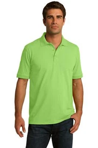 Port & Company KP55 Mens Short Sleeve Core Blend Stylish Jersey Knit Polo Shirt - Picture 1 of 21