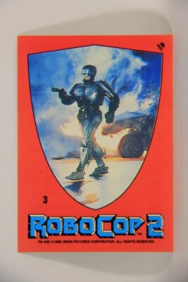 RoboCop 2 Topps 1990 Trading Card Sticker #3 Puzzle ENG L006861 - Image 1 of 2
