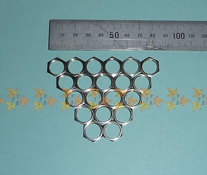 M12 x 0.75 fine pitch/thread x 2.3mm thick Low Profile Pack of 20 Nuts - Picture 1 of 2