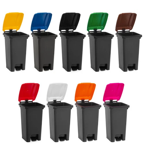 Mülleimer Mülltonne Papierkorb Abfallbehälter 80 Liter 9 Deckelfarben !NEU! - Bild 1 von 1