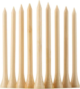 100pcs Bamboo Golf Tees 3-1/4" Durable Biodegradable Eco-Friendly Wood Tees New - Picture 1 of 9