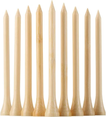 100pcs Bamboo Golf Tees 3-1/4" Durable Biodegradable Eco-Friendly Wood Tees New - Image 1 of 4
