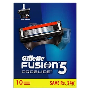 Gillette Fusion Proglide Blades for men - 10 count for Perfect Shave - Picture 1 of 6