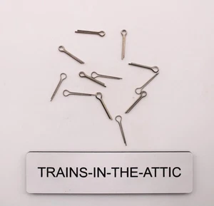 LIONEL HANDRAIL COTTER PINS PACK OF (12). PART 1666E-11 NEW - Picture 1 of 1
