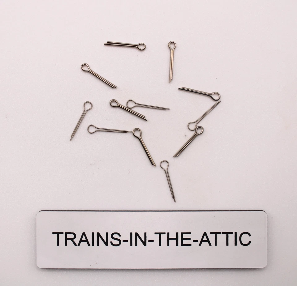 LIONEL HANDRAIL COTTER PINS PACK OF (12). PART 1666E-11 NEW - Image 1 of 1