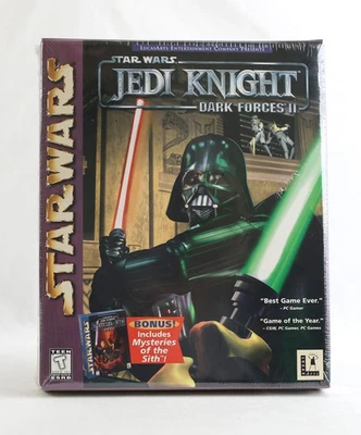 SEALED 1997 Star Wars Dark Forces II 2: Jedi Knight LucasArts Big Box PC - Image 1 of 4
