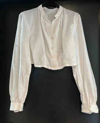 Damen Trachten Dirndl Bluse langarm weiß ca. Gr. 40 - Bild 1 von 3