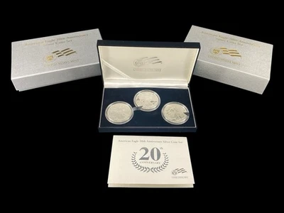 Juego de monedas de plata American Eagle 2006 20 aniversario EX+ Foto 1 de 2