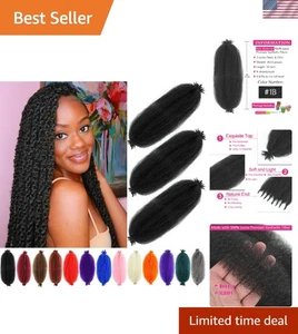 24 Zoll Afro Twist Haarverlängerungen - leicht & ohne Verschütten (3er Pack) - Bild 1 von 9