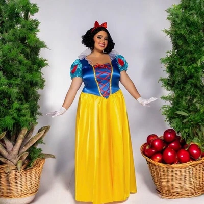 Plus Snow White Costume - Size 3X-4X - Image 1 of 4