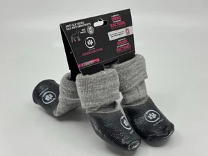 Silver Paw Brand Anti-Slip Dog Socks Boots Soft Rubber Strapped MEDIUM - Picture 1 of 7