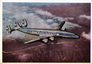 PC CANADA, NEWFOUNDLAND, AIRPLANE, SUPER CONSTELLATIO, Vintage Postcard (b61646) - Picture 1 of 2