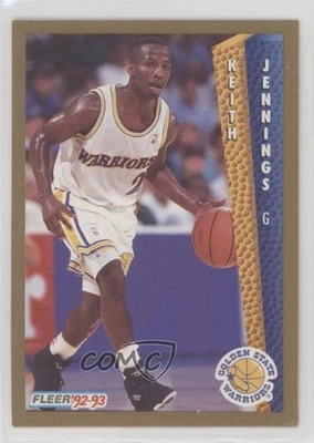 1992-93 Fleer Keith Jennings #341 Rookie RC - Image 1 of 2